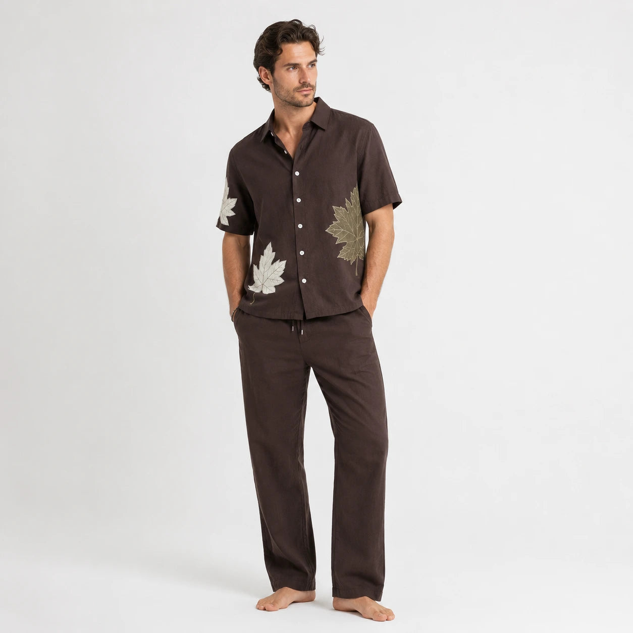 Summer Set with Leaf Prints