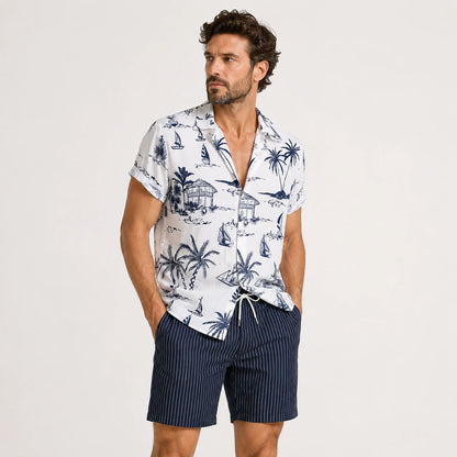 Summer Palm & Sail Print Set