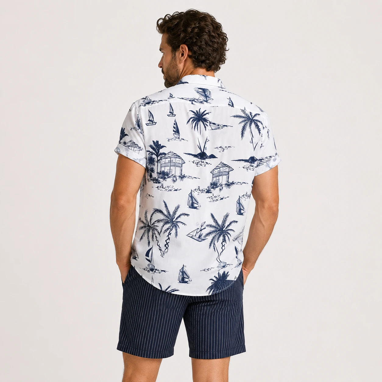 Summer Palm & Sail Print Set