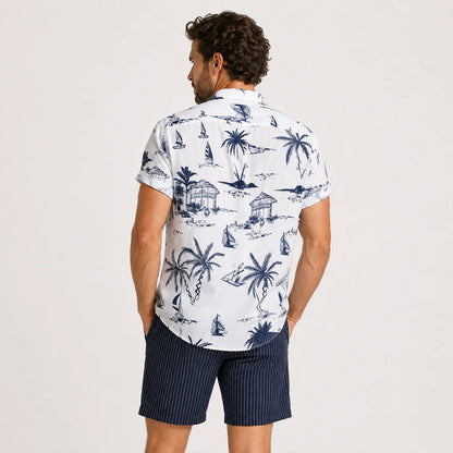 Summer Palm & Sail Print Set