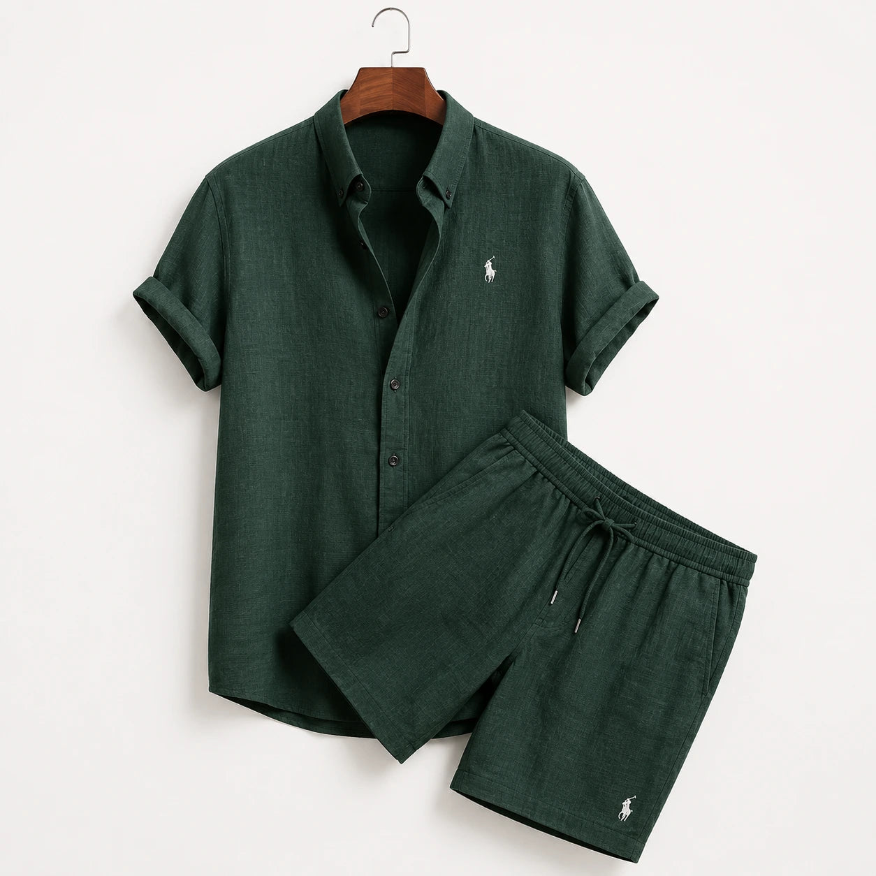 Men's Linen Set [Buy shirt, Get shorts free]